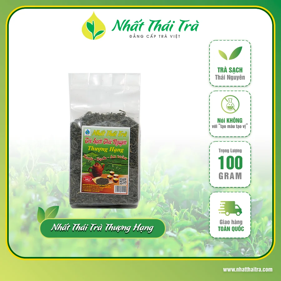 Chè Thái Nguyên Thượng Hạng – Nhất Thái Trà – 100g – Túi PP
