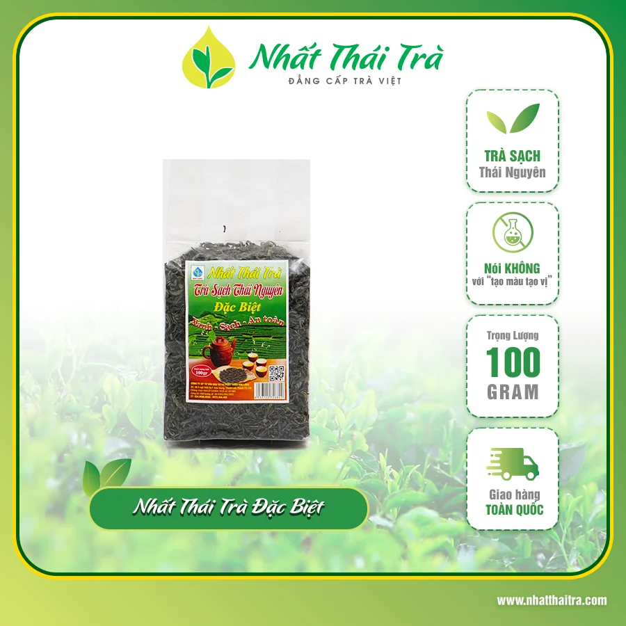 Chè Thái Nguyên Đặc Biệt – Nhất Thái Trà – 100g – Túi PP